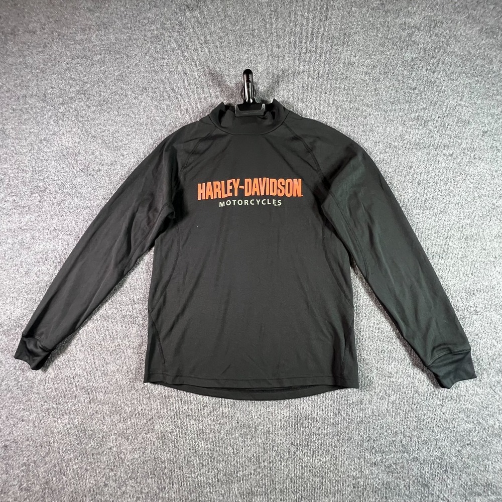 Harley-Davidson Shirt Men's M Black Polyester Myrtle Beach, SC Motorcycle Riding